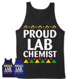 Proud Lab Chemist Africa Pride Black History Month T-Shirt