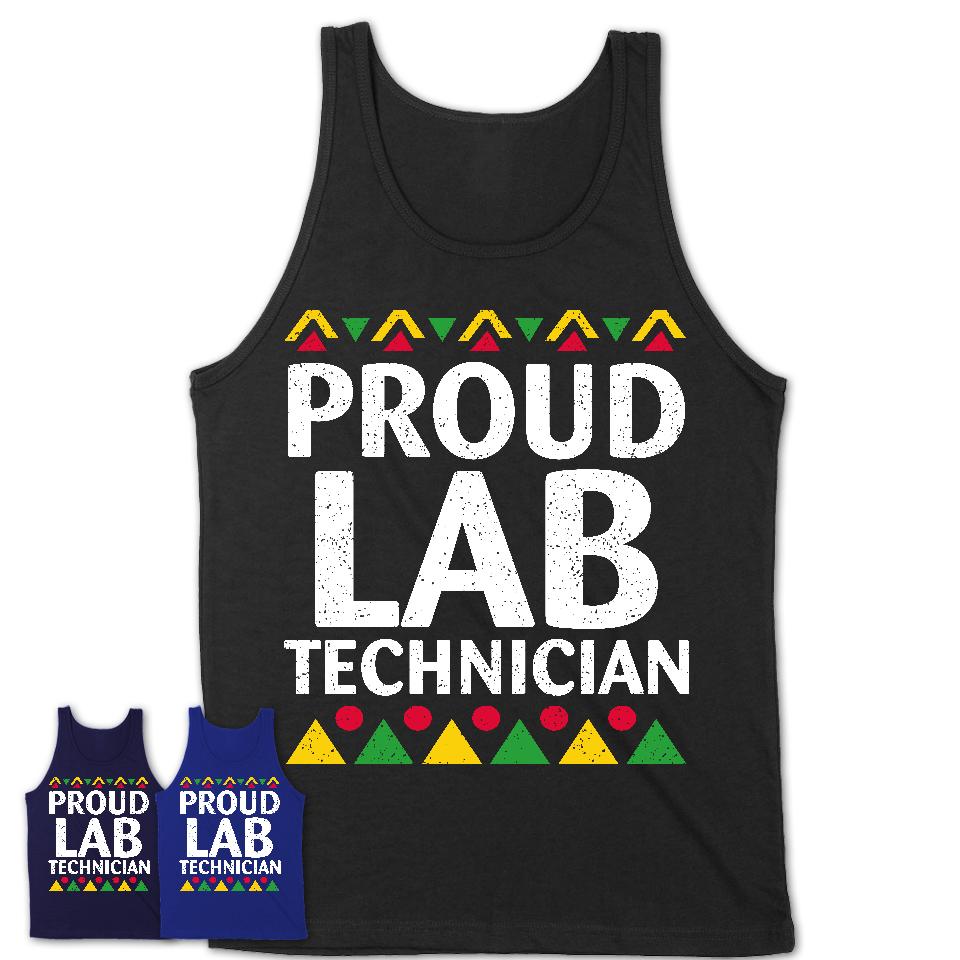 Proud Lab Technician Africa Pride Black History Month T-Shirt