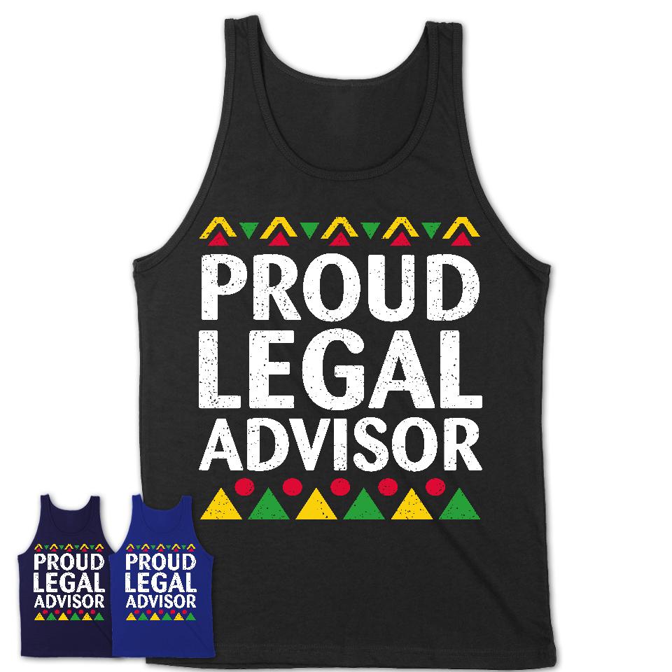 Proud Legal Advisor Africa Pride Black History Month T-Shirt
