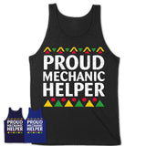 Proud Mechanic Helper Africa Pride Black History Month T-Shirt