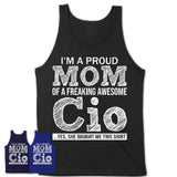 Proud Mom of A Freaking Awesome Daughter Cio Shirt, Mother Day Gift from Daughter, Funny Shirt For Mom