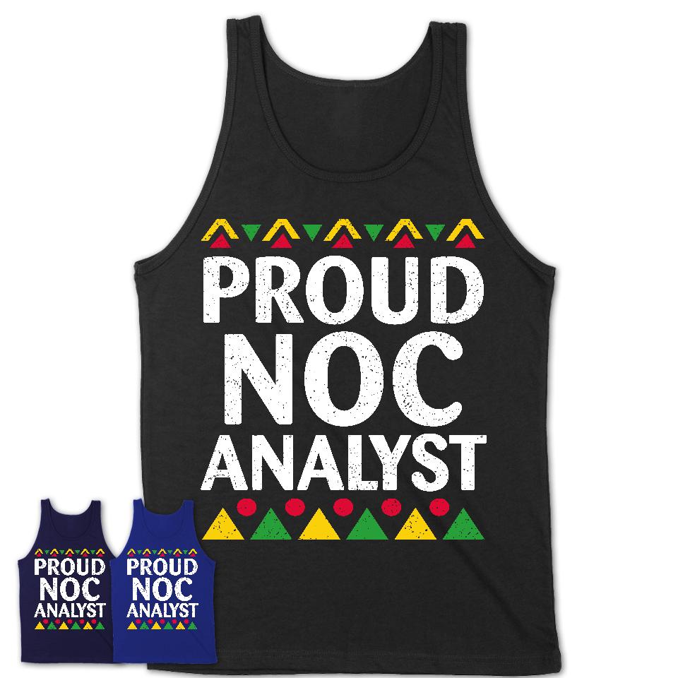 Proud Noc Analyst Africa Pride Black History Month T-Shirt