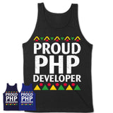 Proud Php Developer Africa Pride Black History Month T-Shirt