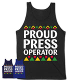 Proud Press Operator Africa Pride Black History Month T-Shirt