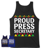 Proud Press Secretary Africa Pride Black History Month T-Shirt