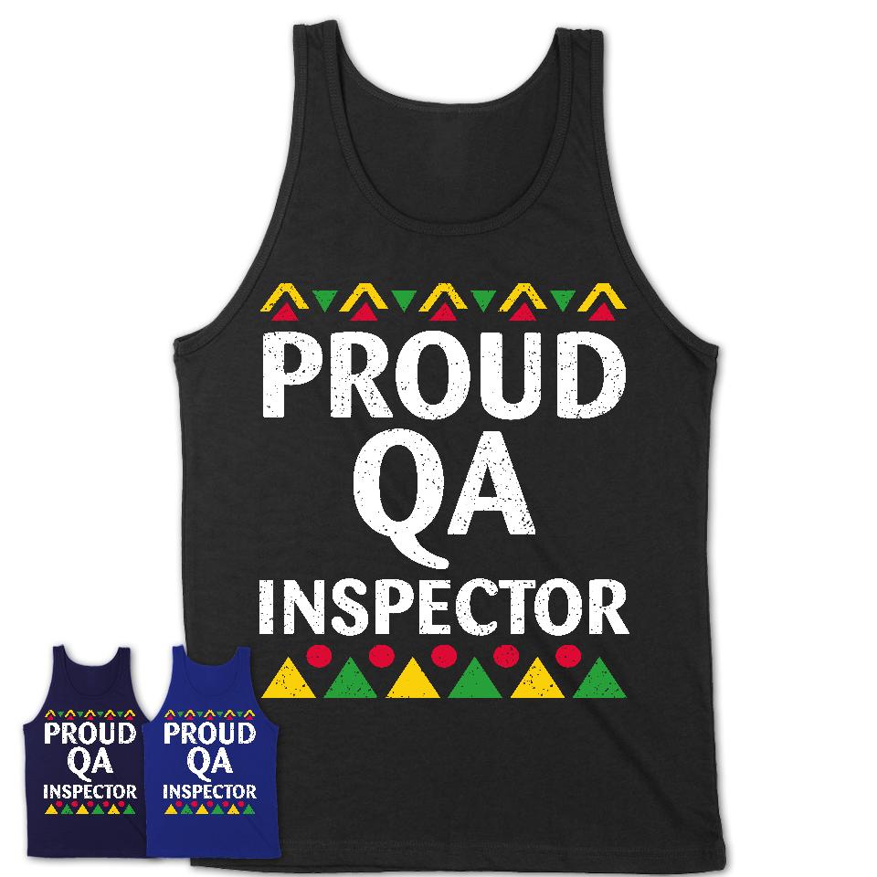 Proud Qa Inspector Africa Pride Black History Month T-Shirt