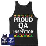 Proud Qa Inspector Africa Pride Black History Month T-Shirt
