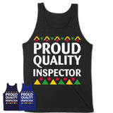 Proud Quality Inspector Africa Pride Black History Month T-Shirt