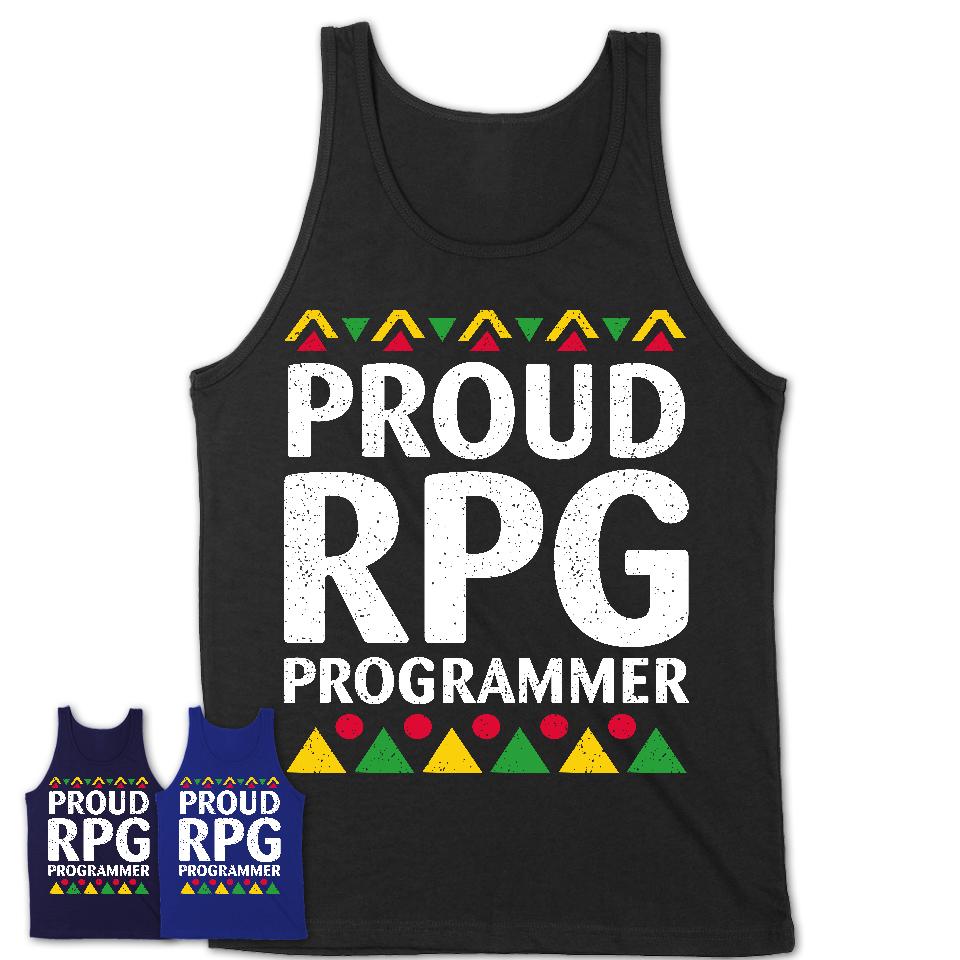Proud Rpg Programmer Africa Pride Black History Month T-Shirt