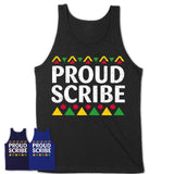 Proud Scribe Africa Pride Black History Month T-Shirt