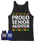 Proud Senior Auditor Africa Pride Black History Month T-Shirt