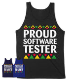 Proud Software Tester Africa Pride Black History Month T-Shirt