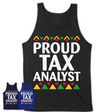 Proud Tax Analyst Africa Pride Black History Month T-Shirt