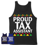 Proud Tax Assistant Africa Pride Black History Month T-Shirt