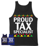 Proud Tax Specialist Africa Pride Black History Month T-Shirt
