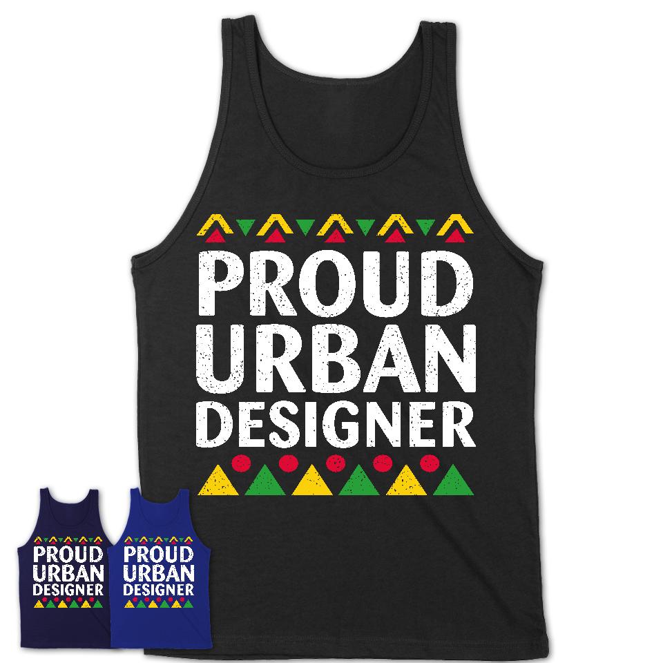 Proud Urban Designer Africa Pride Black History Month T-Shirt