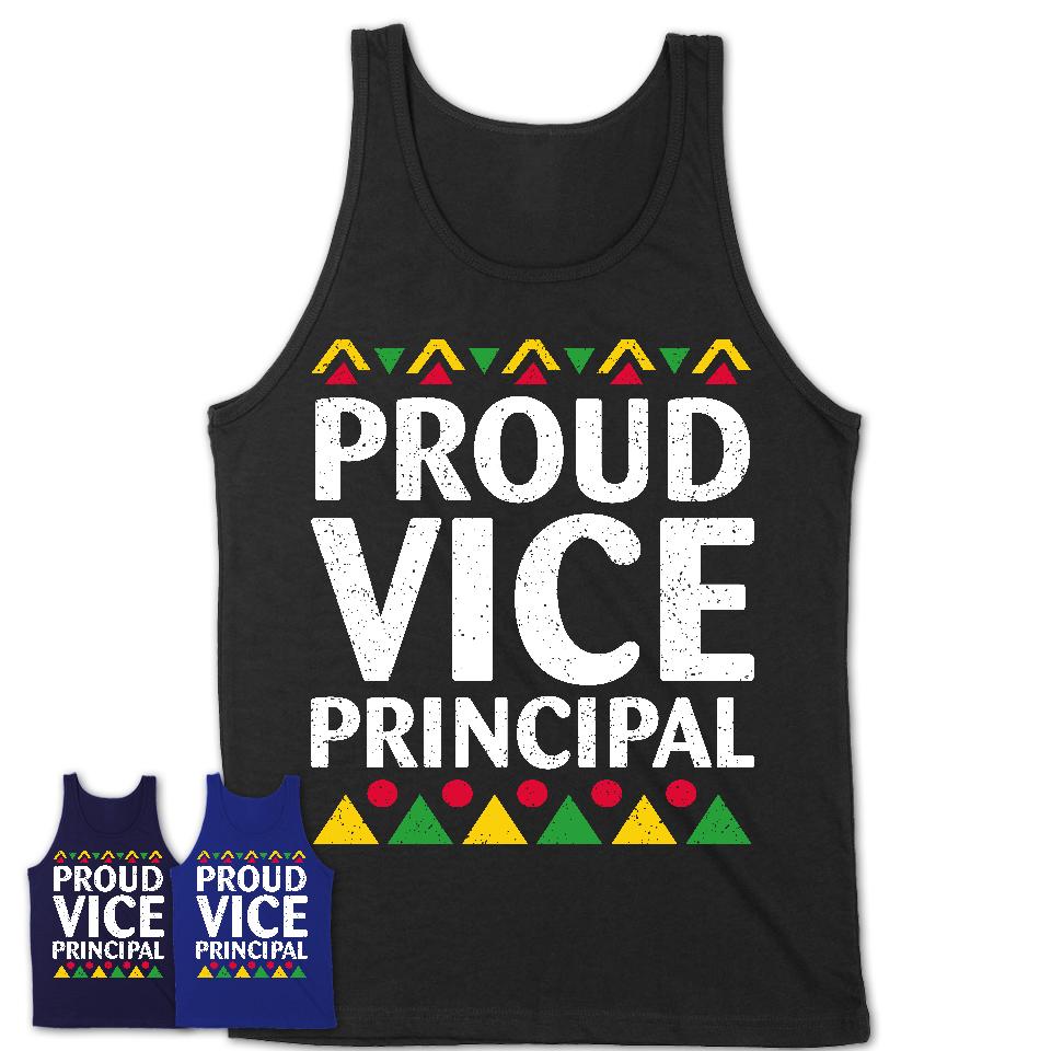Proud Vice Principal Africa Pride Black History Month T-Shirt