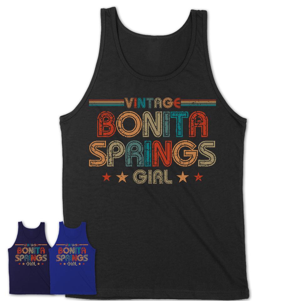 Proud Vintage Bonita Springs Girl Shirt Florida Pride Gift Birthday Shirt for Her