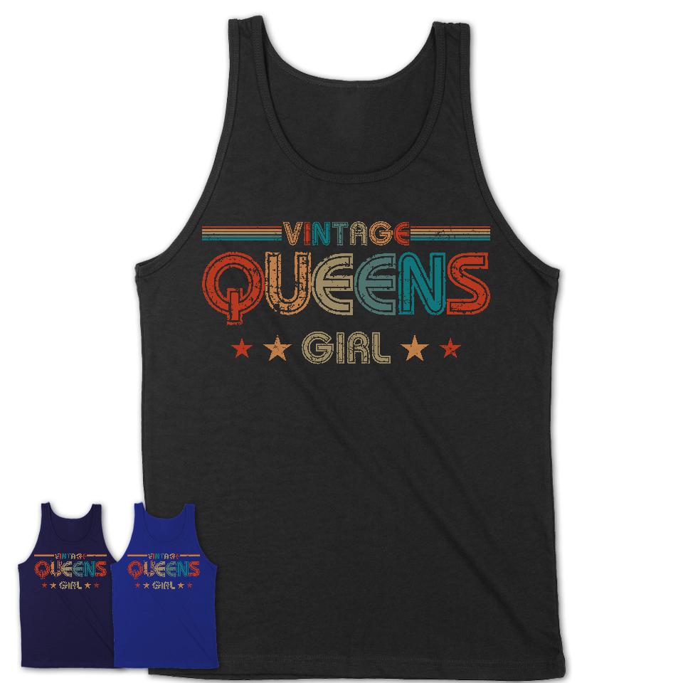 Proud Vintage Queens Girl Shirt New York Pride Gift Birthday Shirt for Her