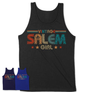 Proud Vintage Salem Girl Shirt Oregon Pride Gift Birthday Shirt for Her