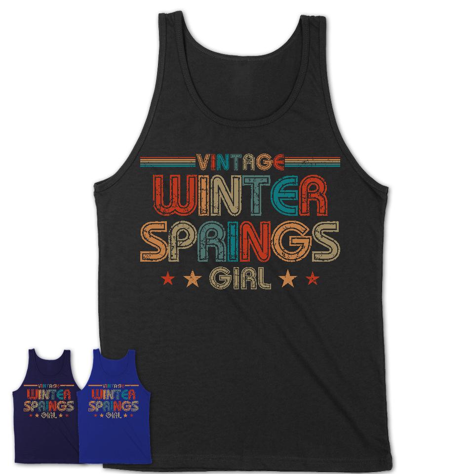 Proud Vintage Winter Springs Girl Shirt Florida Pride Gift Birthday Shirt for Her
