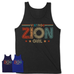 Proud Vintage Zion Girl Shirt Illinois Pride Gift Birthday Shirt for Her