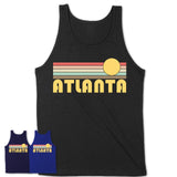 Retro Atlanta Georgia Sunset Shirt Vintage Colors