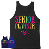 Senior Planner Rainbow Lettering Heart Shirt, Employee Appreciation Gifts