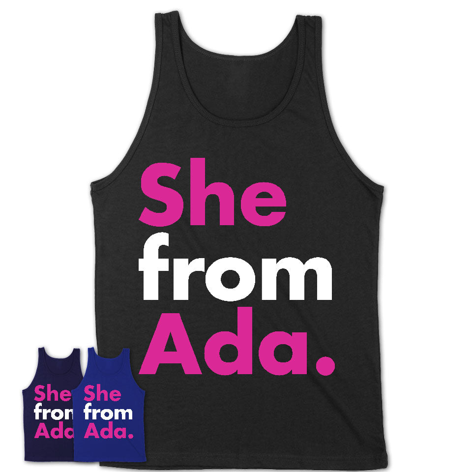 She From Ada Shirt Oklahoma State Birthday Gift For Her