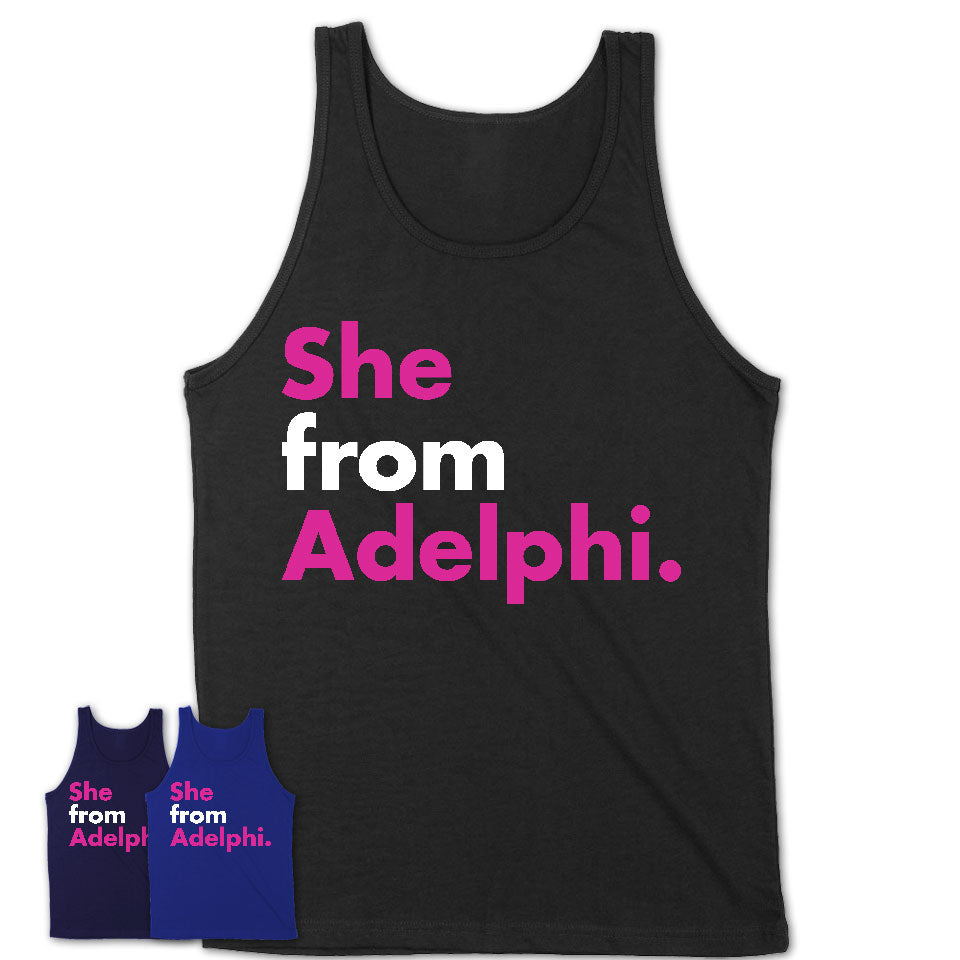 She From Adelphi Shirt Maryland State Birthday Gift For Her