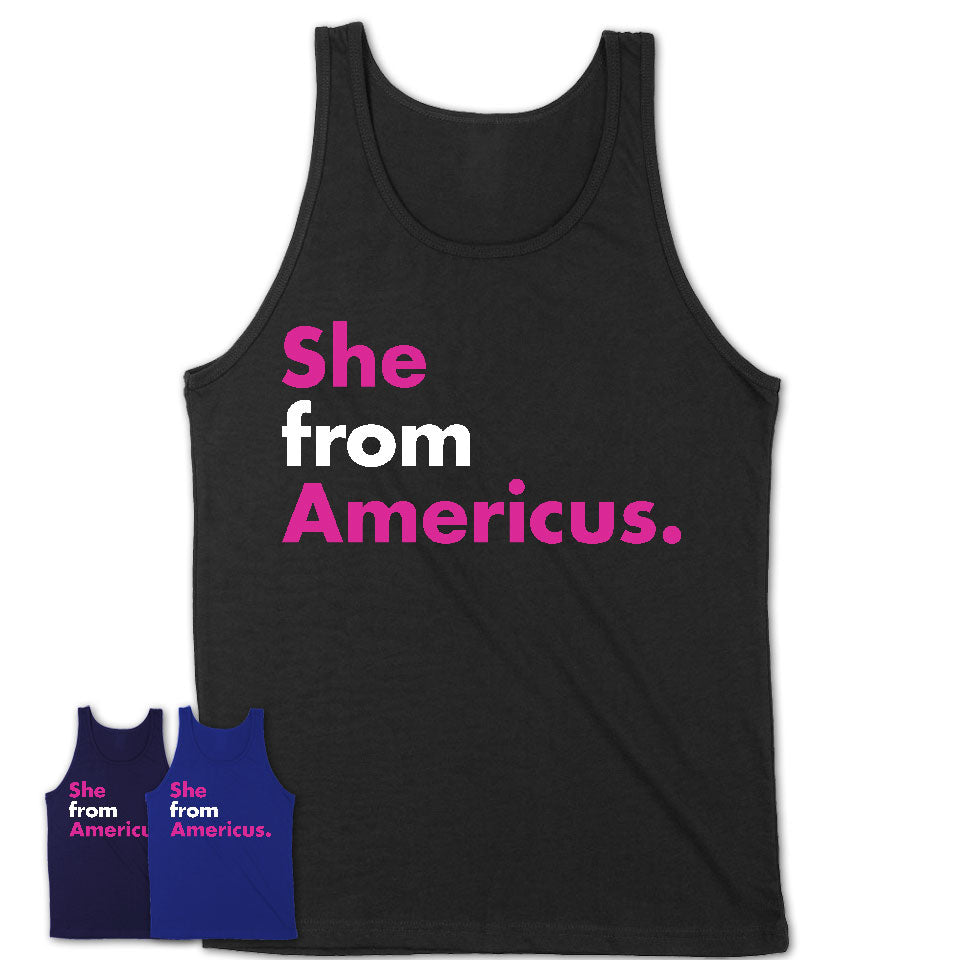 She From Americus Shirt Georgia State Birthday Gift For Her