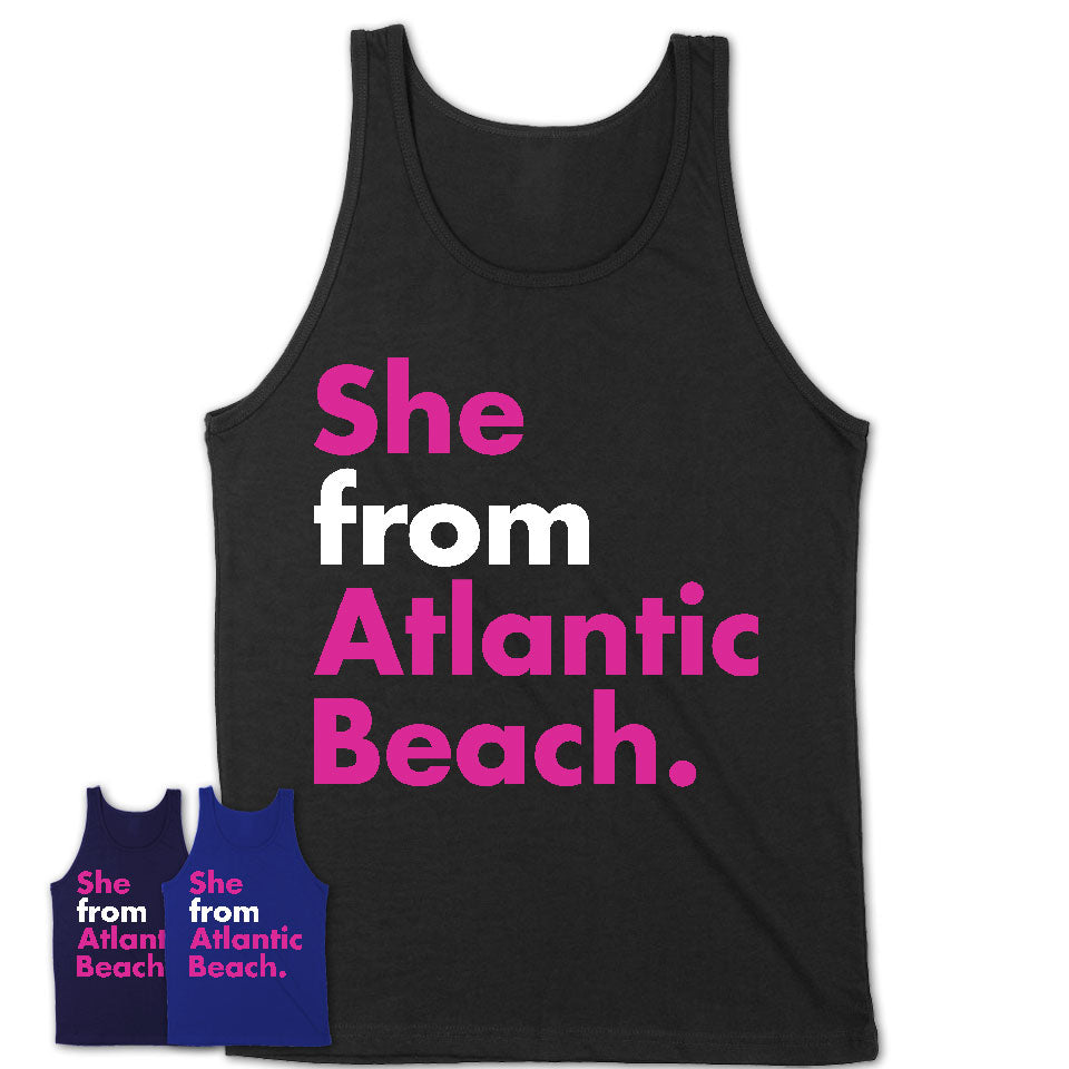 She From Atlantic Beach Shirt Florida State Birthday Gift For Her