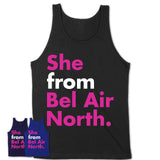 She From Bel Air North Shirt Maryland State Birthday Gift For Her