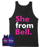 She From Bell Shirt California State Birthday Gift For Her