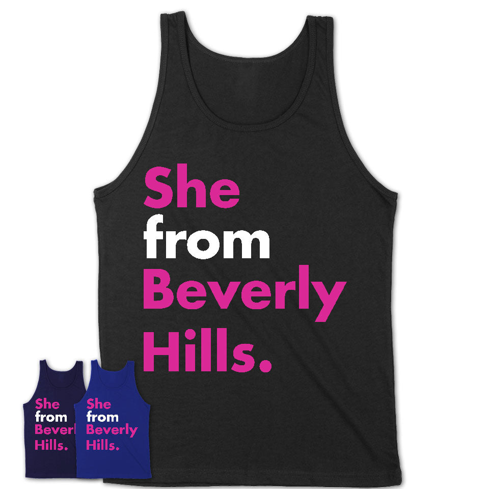 She From Beverly Hills Shirt California State Birthday Gift For Her