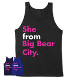 She From Big Bear City Shirt California State Birthday Gift For Her