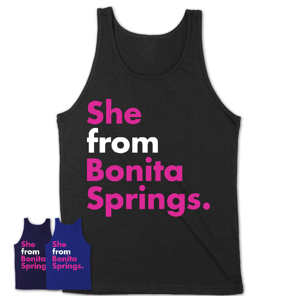She From Bonita Springs Shirt Florida State Birthday Gift For Her