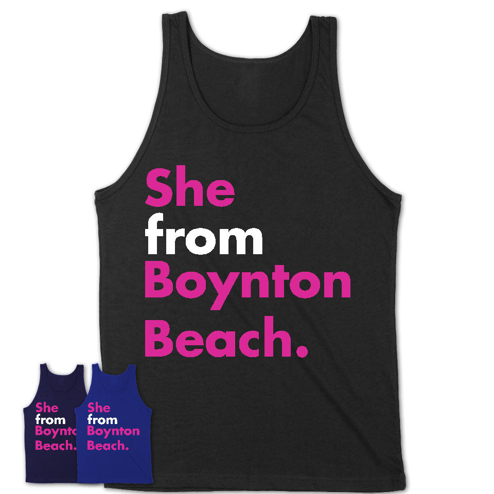 She From Boynton Beach Shirt Florida State Birthday Gift For Her