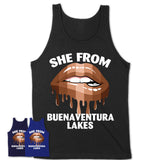 She From Buenaventura Lakes Florida T-Shirt Black Lives Matter Sexy Lips Girl Shirt