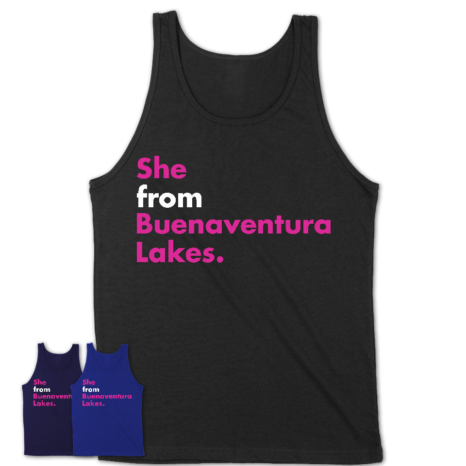 She From Buenaventura Lakes Shirt Florida State Birthday Gift For Her