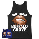 She From Buffalo Grove Illinois T-Shirt Black Lives Matter Sexy Lips Girl Shirt