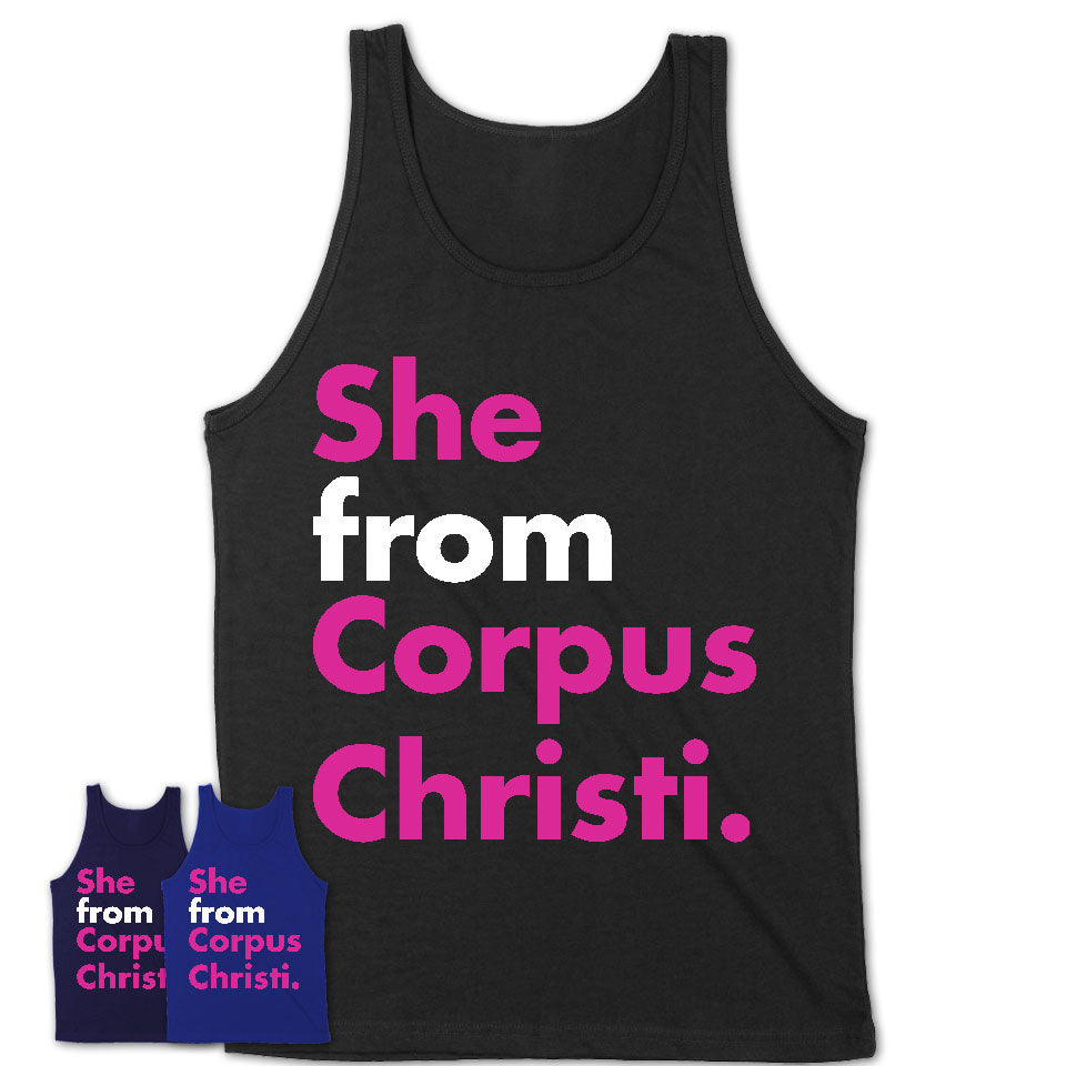 She From Corpus Christi Shirt Texas State Birthday Gift For Her