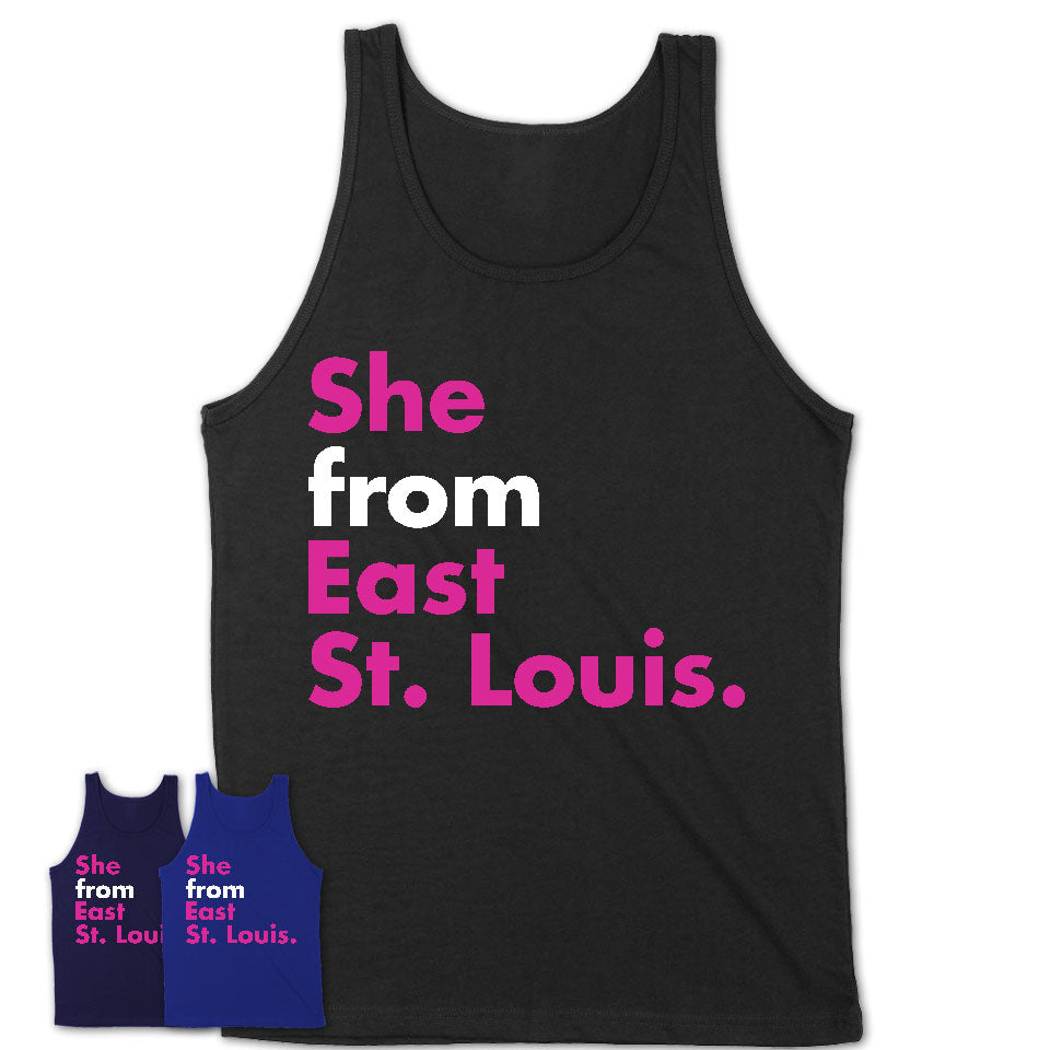 She From East St. Louis Shirt Illinois State Birthday Gift For Her