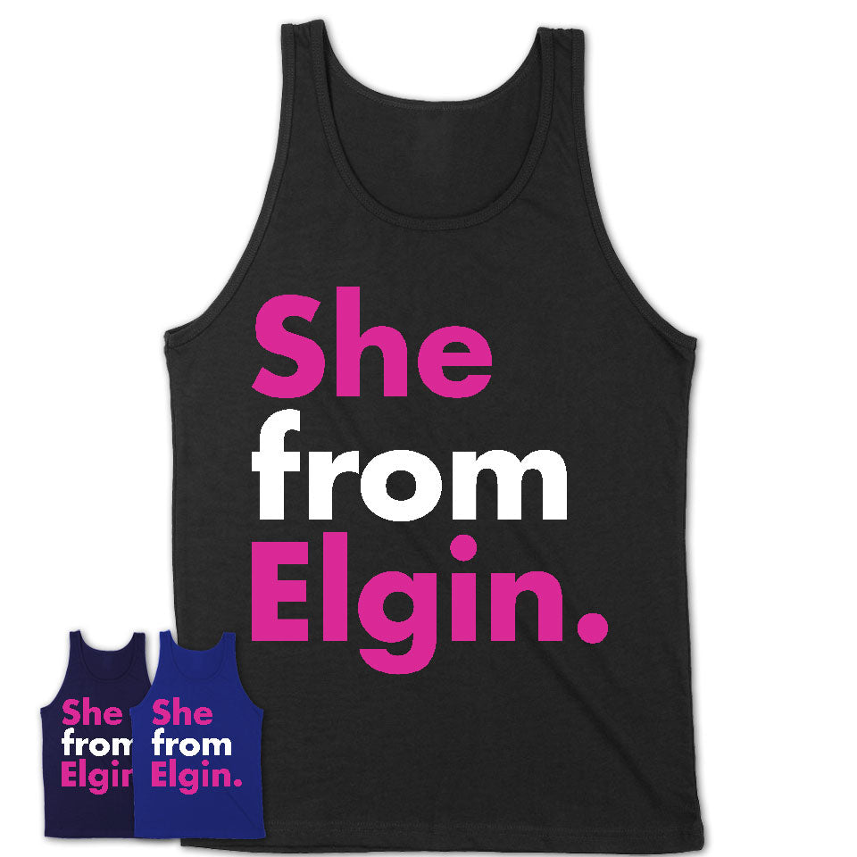 She From Elgin Shirt Illinois State Birthday Gift For Her
