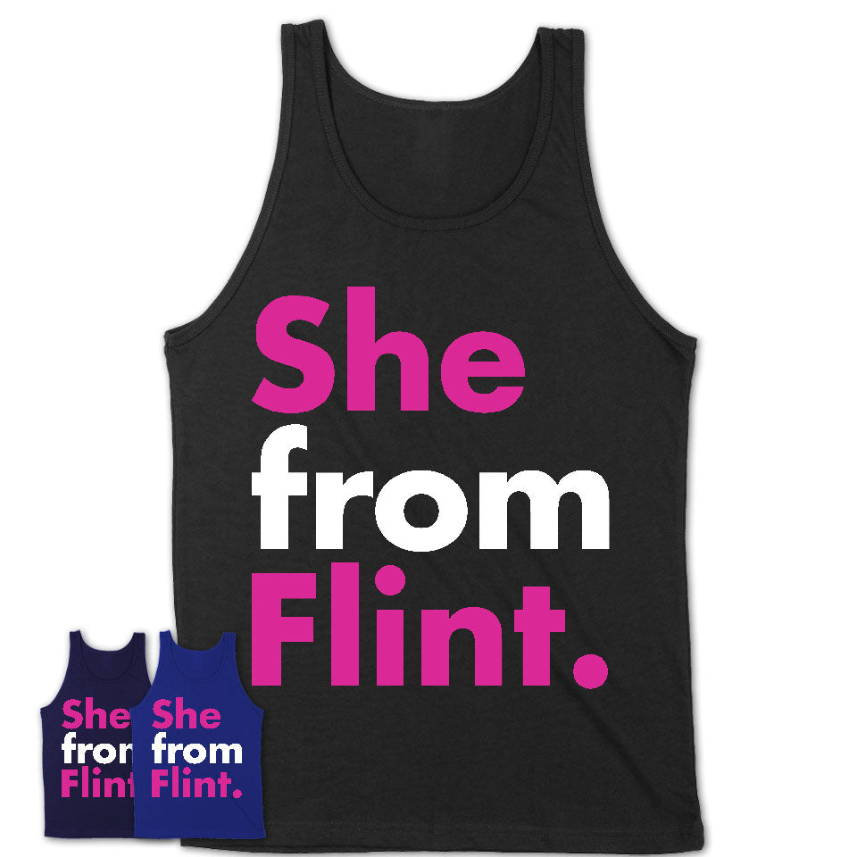 She From Flint Shirt Michigan State Birthday Gift For Her