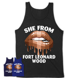 She From Fort Leonard Wood Missouri T-Shirt Black Lives Matter Sexy Lips Girl Shirt
