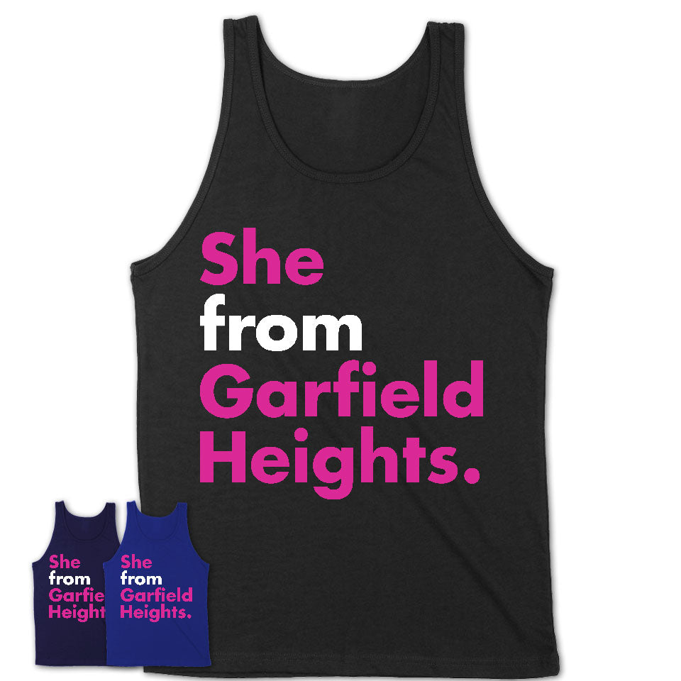 She From Garfield Heights Shirt Ohio State Birthday Gift For Her