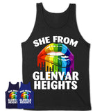 She From Glenvar Heights Florida T-Shirt LGBT Pride Sexy Lips Gift Shirt