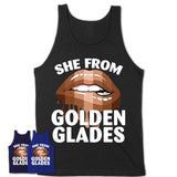 She From Golden Glades Florida T-Shirt Black Lives Matter Sexy Lips Girl Shirt