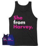 She From Harvey Shirt Illinois State Birthday Gift For Her
